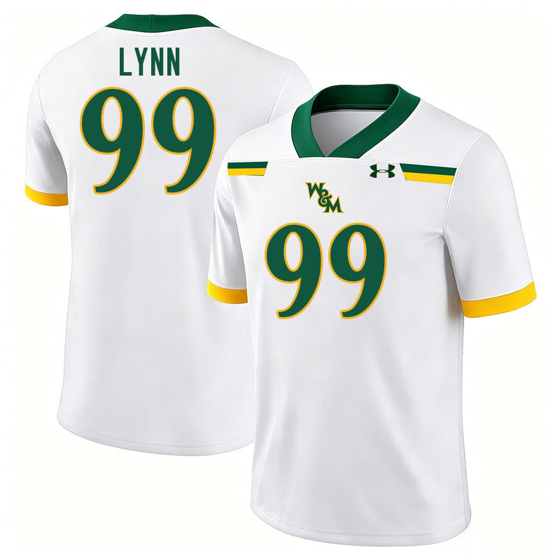 William & Mary Tribe #99 Nate Lynn College Football Jerseys,Uniforms-White